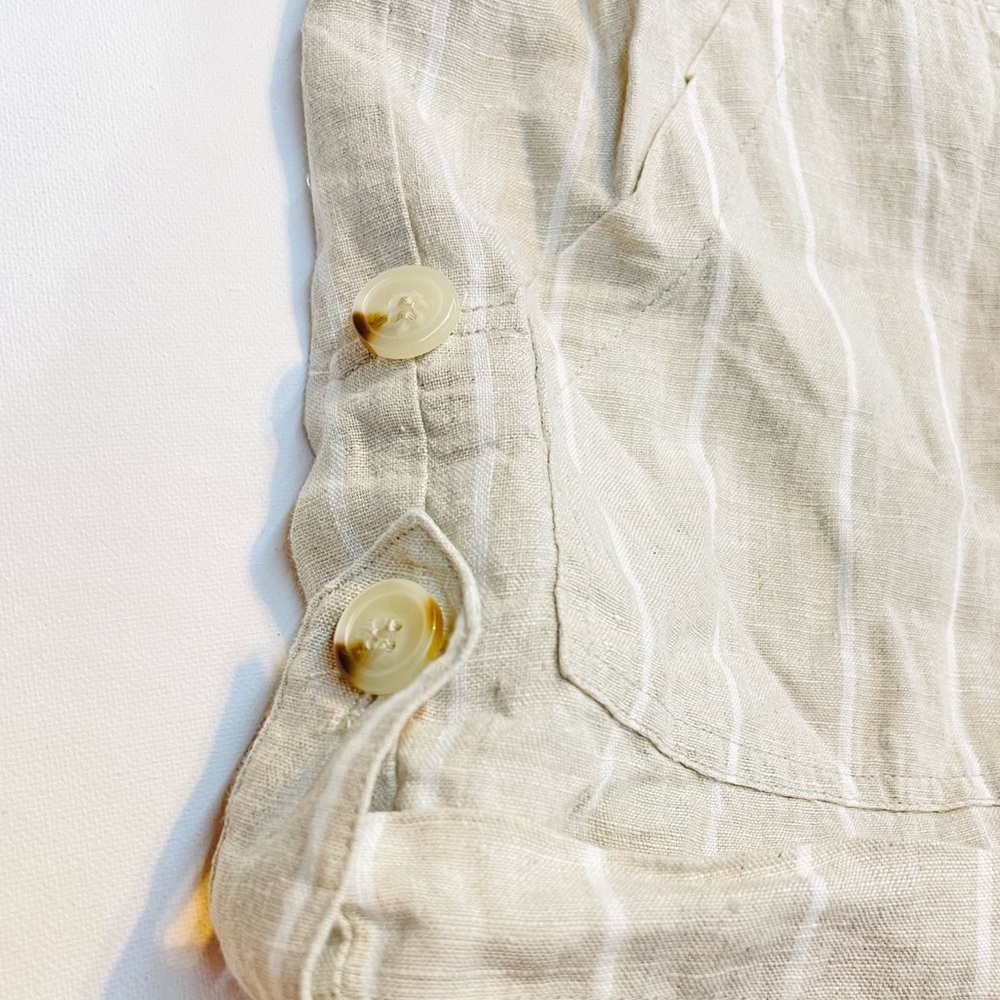 ANTHROPOLOGIE — SANCTUARY THE ISLAND SHORTS IN HAMPTON STRIPE, CREAM/WHITE LINEN - Picture 6 of 12